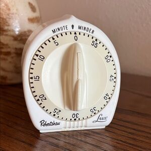 Lux “Minute Minder” Kitchen Timer Robert Shaw Works Mid Century Made In USA